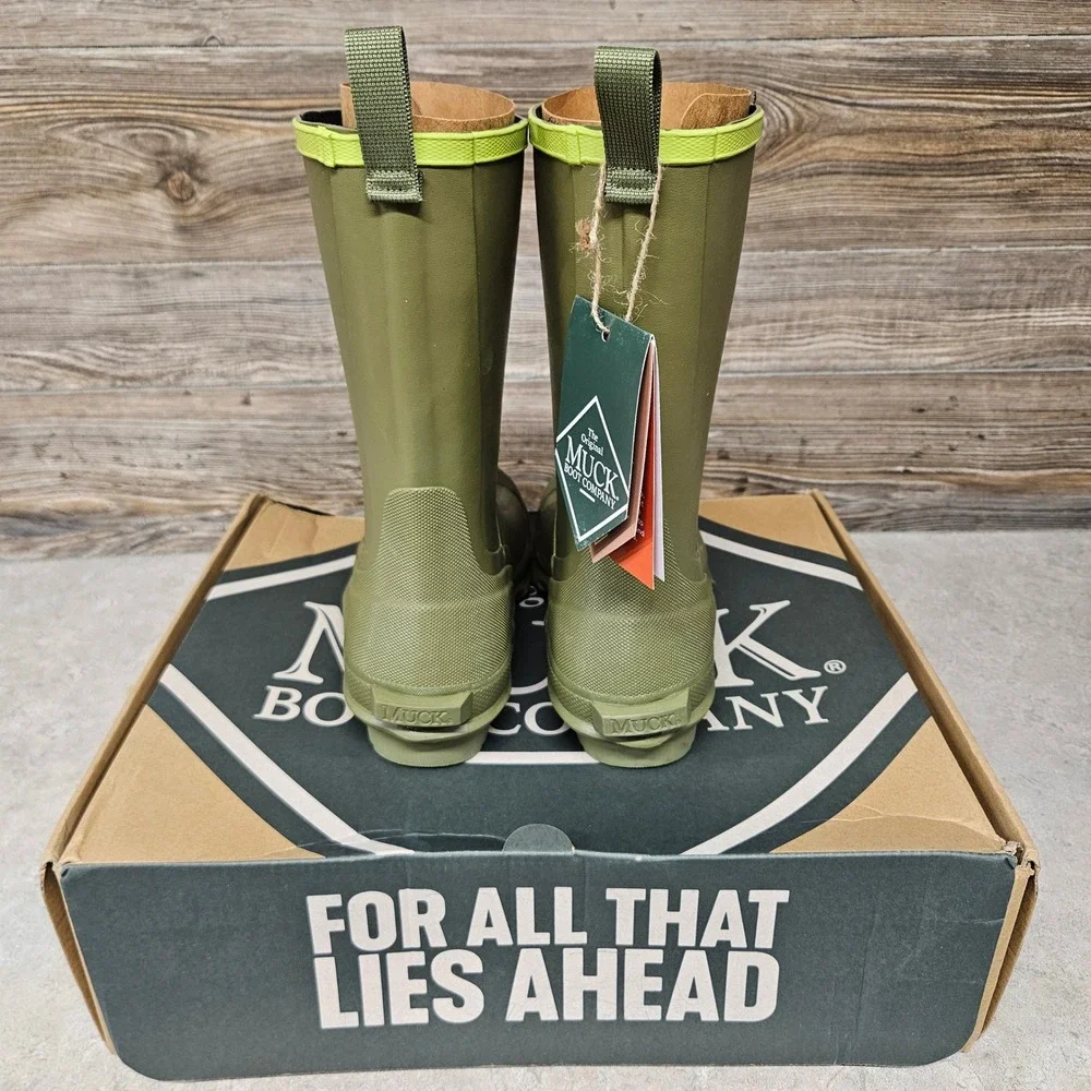 Muck Boot Company Harvester Mid Mens Size 10M Olive Green Waterproof Rain Boots